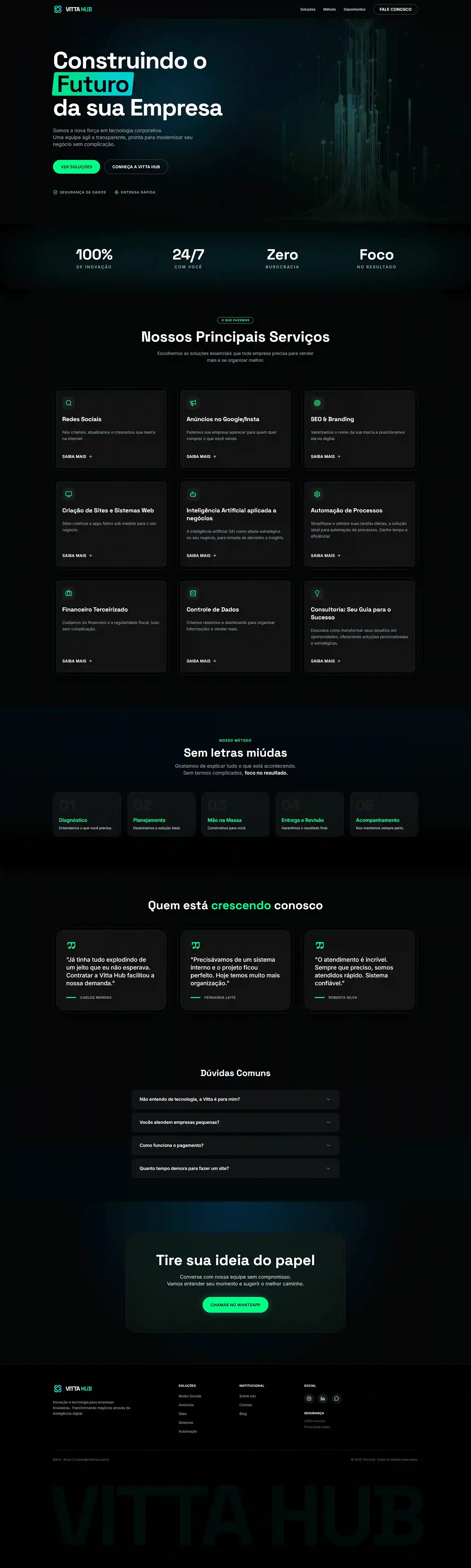 Site Institucional - Vitta